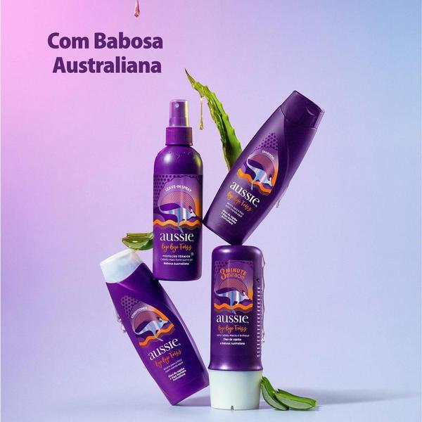 Imagem de Kit Aussie Bye Bye Frizz Maciez e Brilho 180ml: Shampoo + Condicionador