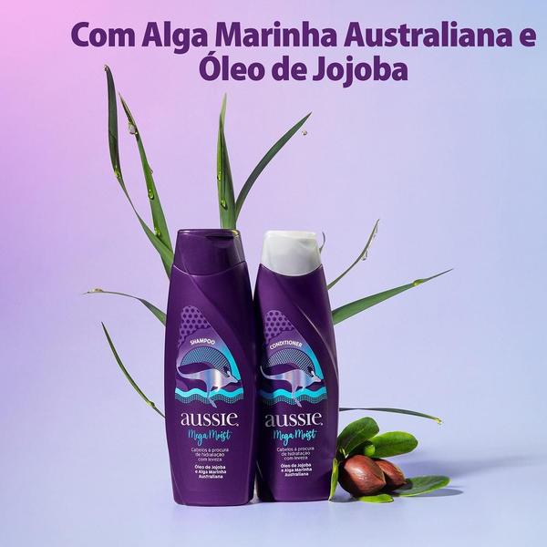 Imagem de Kit Aussie Mega Moist Super Hidratação 180ml: Shampoo + Condicionador