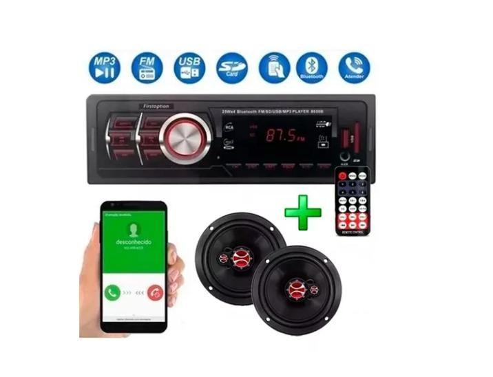 Imagem de Kit Auto Falante Celta 2005 6 Pol E Radio Mp3 Bluetooth Usb