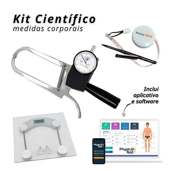 Kit Avaliação Fisica Cientifico A10 Com Balança - Prime Med Imagem de Kit Avaliação Fisica Cientifico A10 Com Balança