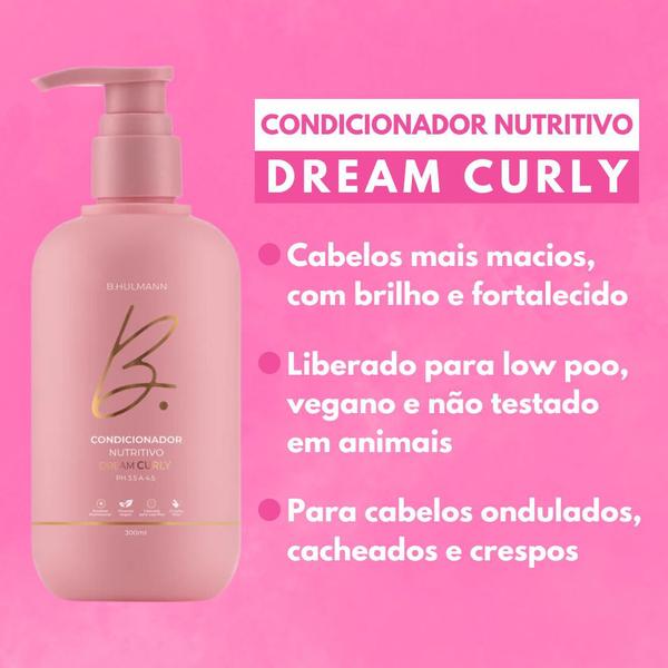 Imagem de Kit B.Hulmann Dream Curly Shampoo Condicionador Cachos 300ml