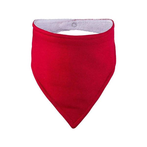 Imagem de Kit babador bandana  bebe pimpolho vermelho bolinha menina - PIMOLHO