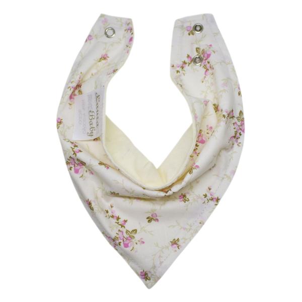 Imagem de Kit Babadores Bandana para Bebê 03 Peças - Floral Rosa