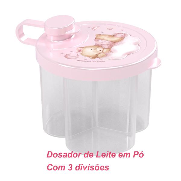 Imagem de Kit Baby Ursa Prato Térmico Dosador Pote Papinha Caneca Trio