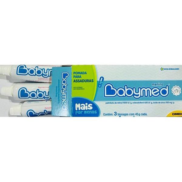 Imagem de Kit Babymed Pomada Contra Assaduras Azul 3X45g Cada = Hipoglos