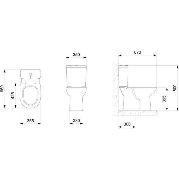 Imagem de Kit Bacia  C/ Caixa Debba Round Branco 3/6 Lts+compl Instalacao+assento Pp Soft Close - Roca Louça