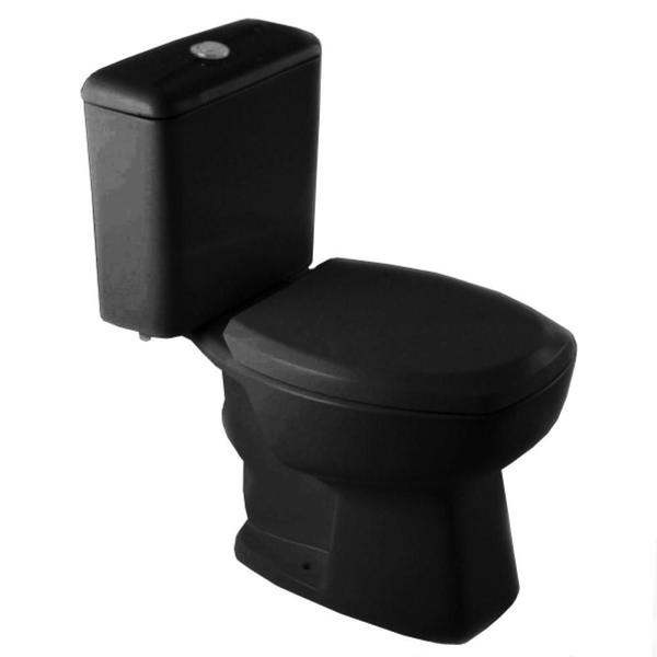 Kit Bacia e Caixa Acoplada Completo Incepa Thema 3/6L Preto Imagem de Kit Bacia e Caixa Acoplada Completo Incepa Thema 3/6L Preto