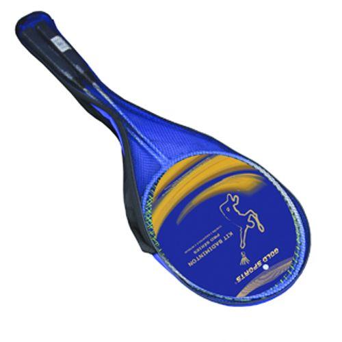 Imagem de Kit Badminton Gold Sports 2 Raquetes e 2 Petecas