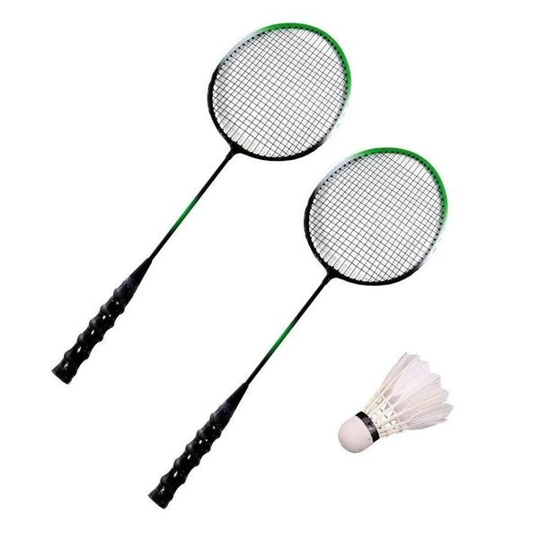 Imagem de Kit Badminton Starflex 2 Raquetes e 1 Peteca com Raqueteira