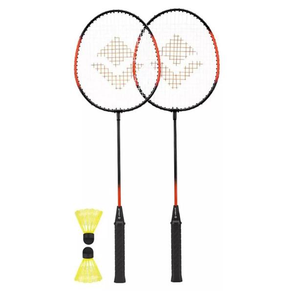 Imagem de Kit Badminton Vollo VB003 2 Raquetes e 2 Petecas