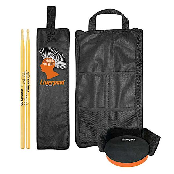 Imagem de Kit Bag e Pad 030 + Baqueta Protection 5AM Liverpool