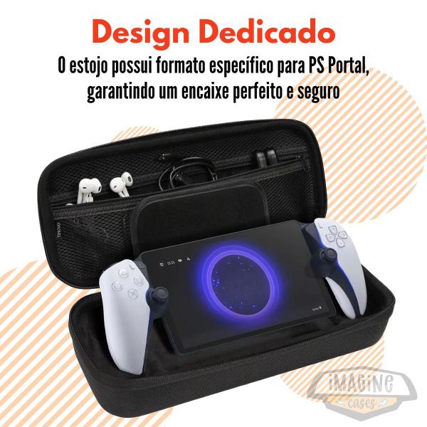 Imagem de Kit Bag Transporte + Case Acrílico Para Playstation Portal