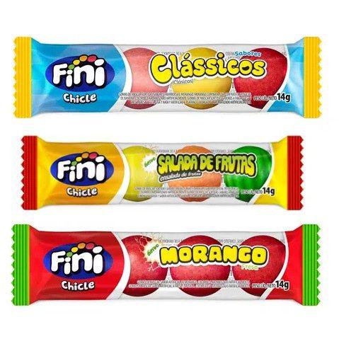 Kit Bala Fini com 10 Pacotes Sabores Variados Envio Imediato Fini Tubes e Fini Chicle Imagem de Kit Bala Fini com 10 Pacotes Sabores Variados Envio Imediato Fini Tubes e Fini Chicle