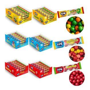 Kit Bala Fini com 10 Pacotes Sabores Variados Envio Imediato Fini Tubes e Fini Chicle Imagem de Kit Bala Fini com 10 Pacotes Sabores Variados Envio Imediato Fini Tubes e Fini Chicle