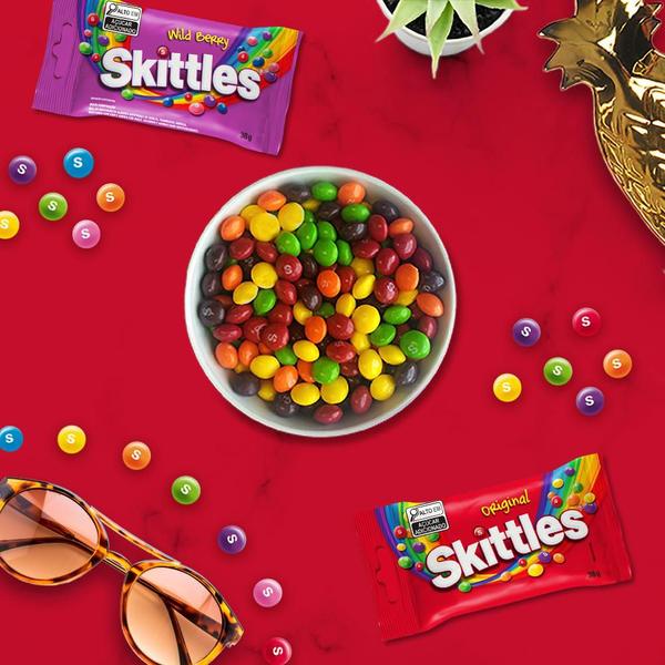 Imagem de Kit Bala Skittles Wild Berry 10 Unidades De 38g