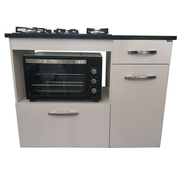 Imagem de Kit Balcão Com Forno 48 Litros 220v e Fogão 5 Bocas