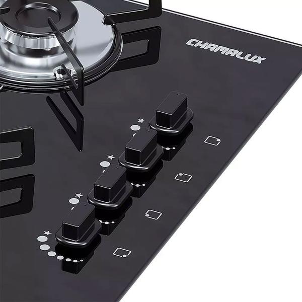 Kit Balcão Cooktop Zanzini Master Branco sem Porta e Fogão Cooktop 4 Bocas Ultrachama Chamalux Imagem de Kit Balcão Cooktop Zanzini Master Branco sem Porta e Fogão Cooktop 4 Bocas Ultrachama Chamalux