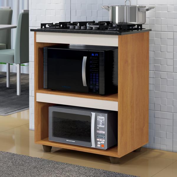 Imagem de Kit Balcão Turim Com Fogão Cooktop 4 Bocas Itatiaia Preto