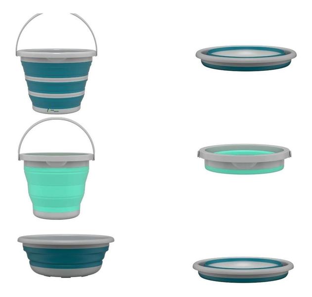 Kit Baldes 5L, 10L e Bacia 8L - Armenamento de Água - Flash Limp Imagem de Kit Baldes 5L, 10L e Bacia 8L - Armenamento de Água