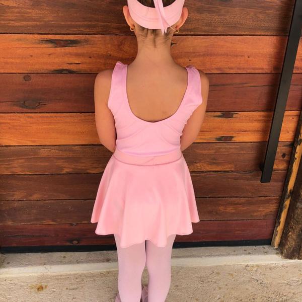 Imagem de Kit ballet- Collant Regata Saia Faixa para cabelo Kit Ballet Infantil