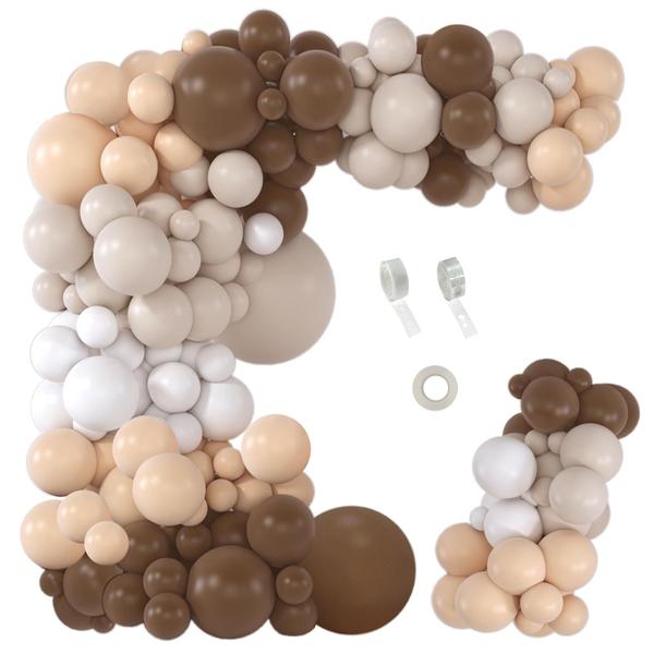 Imagem de Kit Balloon Garland Arch PERPAOL 151 unidades Brown Coffee Nude