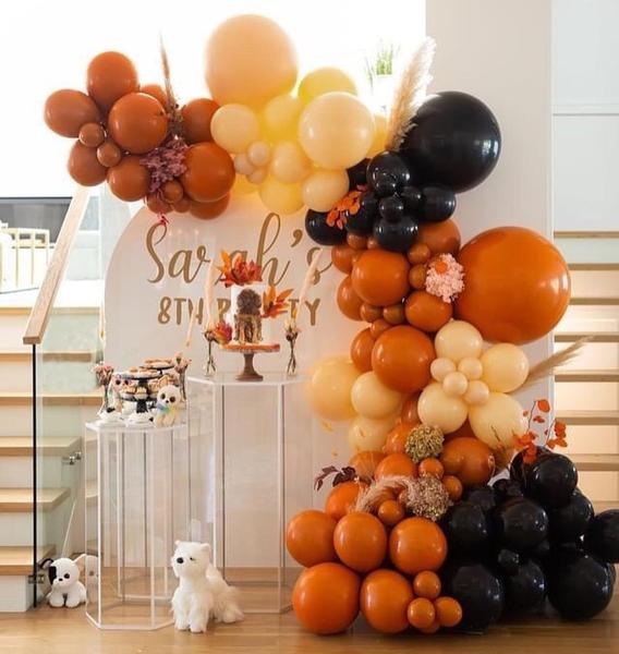 Imagem de Kit Balões Decorativos com Tons Terrosos e Alaranjados Balloon Arch 