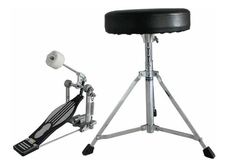 Imagem de Kit Banco Mapex Redondo T400 + Pedal De Bateria Mapex P200 C/NF