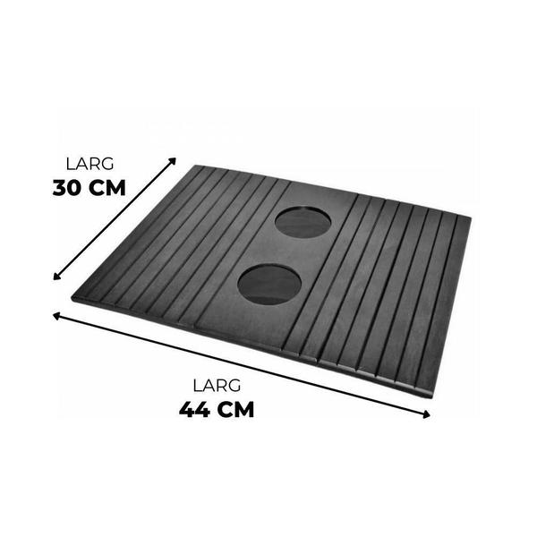 Imagem de Kit Bandeja Esteira para Braço de Sofá com Porta Copos e Controle