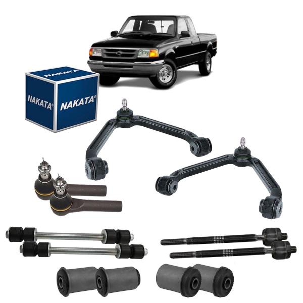 Kit Bandeja Ranger 2002 Terminal Direção Bucha Axial Bieleta - NAKATA E SKF Imagem de Kit Bandeja Ranger 2002 Terminal Direção Bucha Axial Bieleta