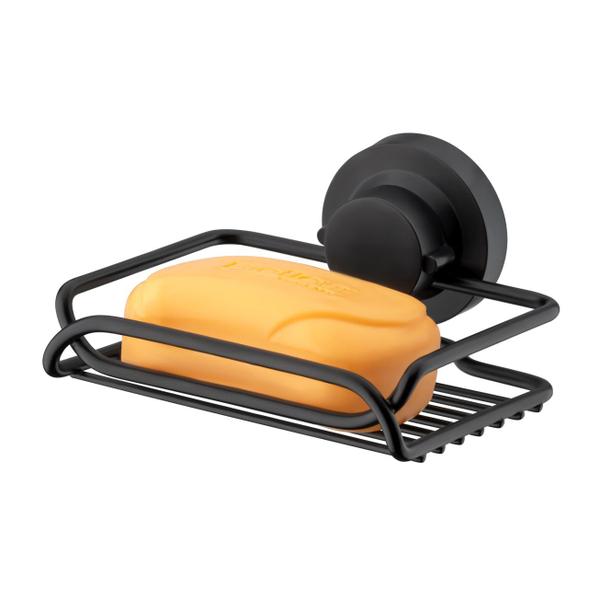 Kit Banheiro 3 Peças Suporte Porta Papel Higiênico Saboneteira Gancho Com Ventosa Preto Fosco - Future Imagem de Kit Banheiro 3 Peças Suporte Porta Papel Higiênico Saboneteira Gancho Com Ventosa Preto Fosco - Future