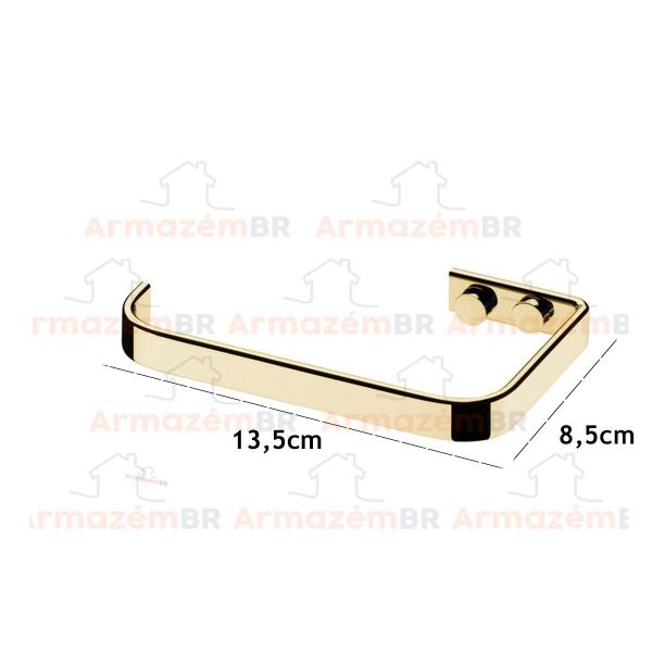 Kit Banheiro 3 Peças Suporte Toalheiro Porta Toalha Papel Higiênico Parede Dourado - Future Imagem de Kit Banheiro 3 Peças Suporte Toalheiro Porta Toalha Papel Higiênico Parede Dourado - Future