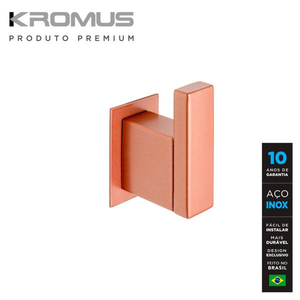 Imagem de Kit Banheiro 4 Peças Inox Rose Gold - Kromus KITRT4R