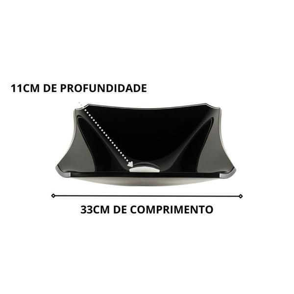 Imagem de Kit Banheiro Cuba de Vidro Quadrada Retrô 33cm com Torneira Link Cromada + Válvula Click