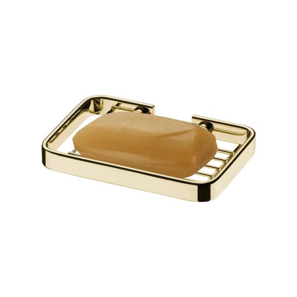 Imagem de Kit banheiro lavabo 3 peças dourado Future toalheiro de 60 e 22 cm