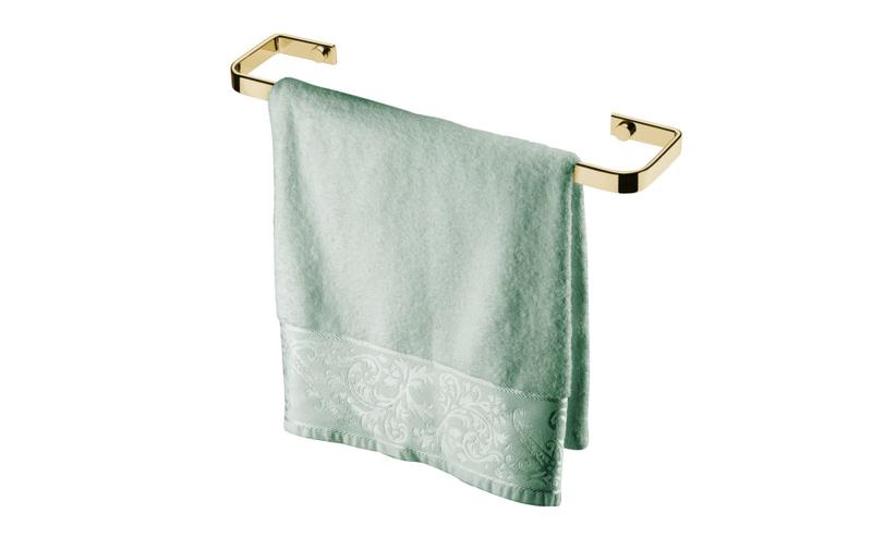 Imagem de Kit banheiro lavabo 4 peças Dourado Future toalheiro de 60 e 30 cm