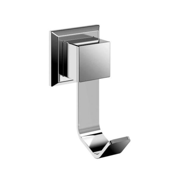 Imagem de Kit Banheiro Lavabo Inox Luxo 2 Peças porta papel higienico cabide gancho