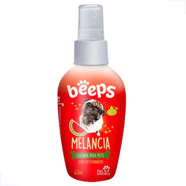 Imagem de Kit Banho a Seco 200ml com Colônia Melancia Beeps 60ml Pet Society Cães e Gatos