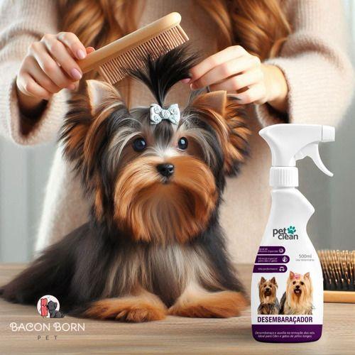 Kit Banho A Seco + Desembaraçador De Pelos Pet Clean 500ml Imagem de Kit Banho A Seco + Desembaraçador De Pelos Pet Clean 500ml