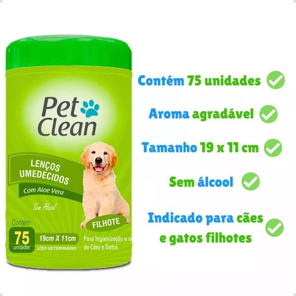 Imagem de Kit Banho A Seco Sem Enxágue + Talco + Lenço Para Cachorro