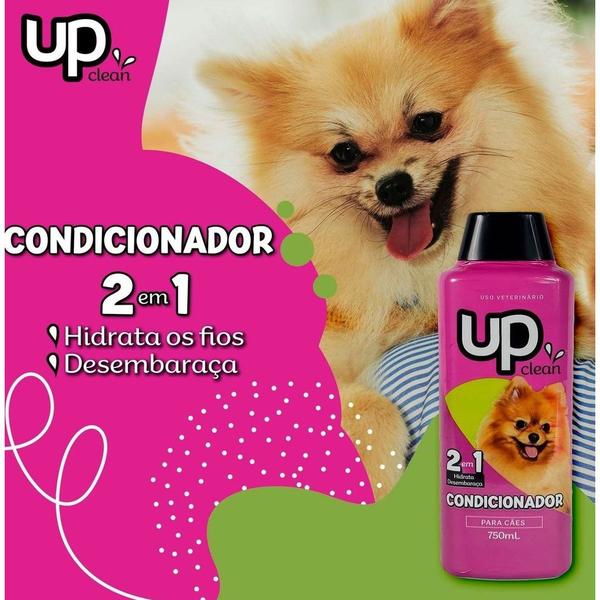 Imagem de Kit Banho Pet Perfeito Shampoo Branqueador e Condicionador + Loção Firenze UP Clean