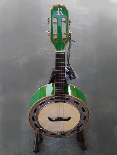 Imagem de Kit Banjo Elétrico Studio Verde C/ Acessórios Rozini Rj11elv