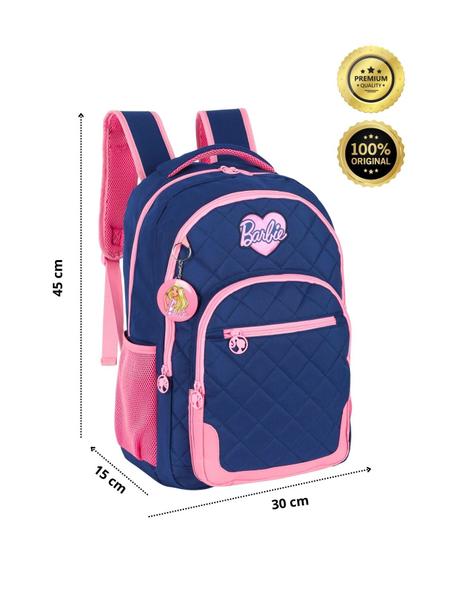 Imagem de Kit Barbie Mochila com Coração e Lancheira Térmica