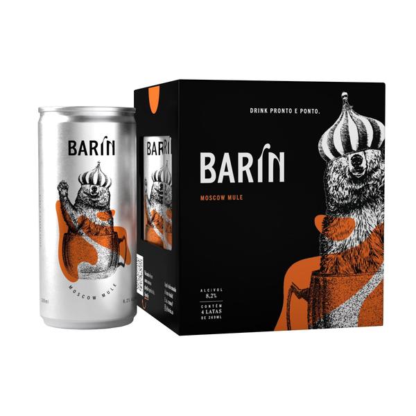 Imagem de Kit Barin Drink Pronto Em Lata - Moscow Mule - 4 Unidades