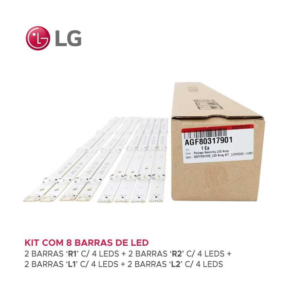 Imagem de Kit Barra De Led LG 49uh6100 49uf6400 Barramento Original