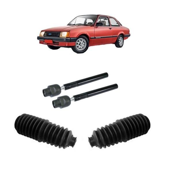 Imagem de Kit Barra Direção Axial Chevette 80 81 82 83 84 85 86 Coifa