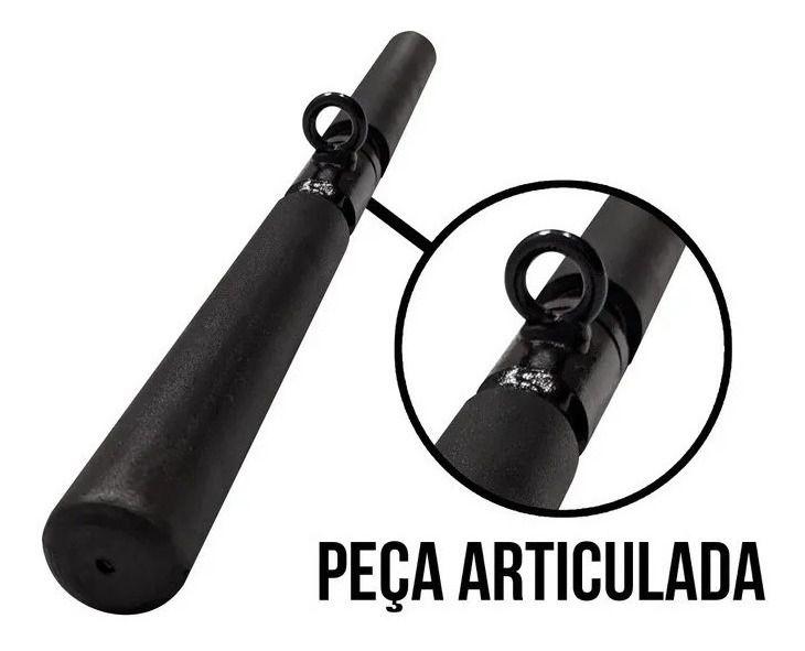 Imagem de Kit Barra Pulley 1mt e Triângulo e Reto 50cm e Corda Tríceps