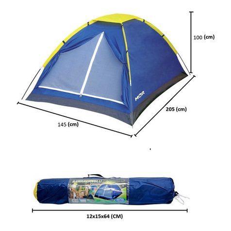 Imagem de Kit Barraca 2 Pessoas Camping + Colchão Solteiro Inflável