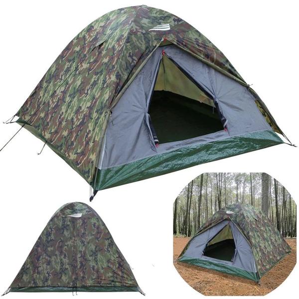 Imagem de Kit Barraca 3/4 Pessoas Selvas 1800mm Ntk + Colchao Inflavel Solteiro + Travesseiro 65 X 45 Cm Camping/ Pesca