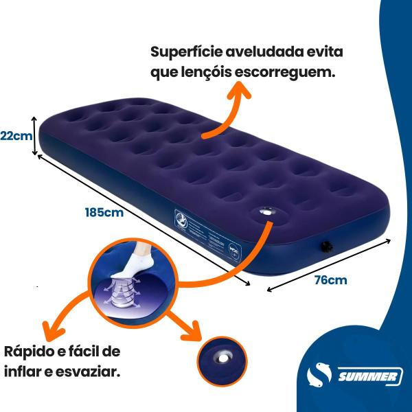 Imagem de Kit Barraca Acampamento 2 Lugares Com Colchão E Inflador