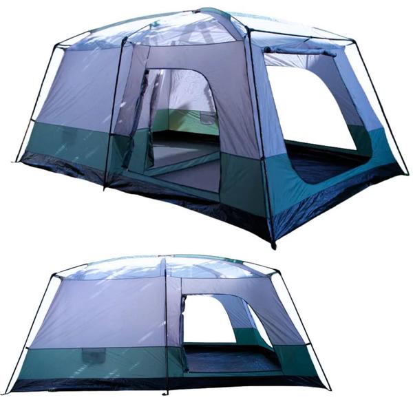 Imagem de Kit Barraca Camping 12 Pessoas Family Titan Coluna D Agua 2000mm Guepardo + 3 Sacos de Dormir Solteiro